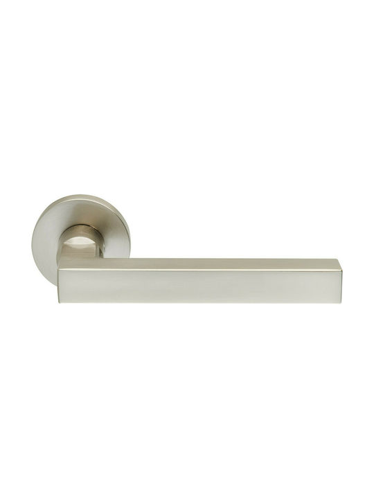 Zogometal Lever Front Door with Rosette Right 2291 2291 with Rosette Nickel