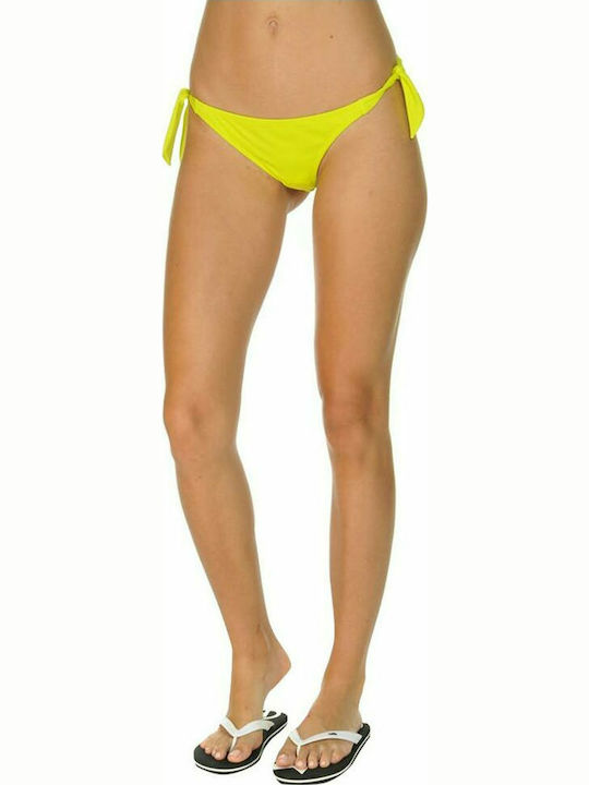 BodyTalk 171-903644 Bikini Slip Με Κορδονάκια Κίτρινο