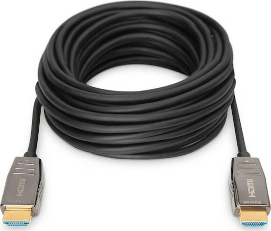 Digitus HDMI 2.1 Ultra High Speed 48Gbps 4K 120Hz HDR VRR Cable HDMI Male - HDMI Male 15m Black