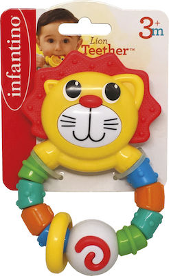 Infantino Lion Teething Rattle made of Plastic for 3 m+ 1pcs