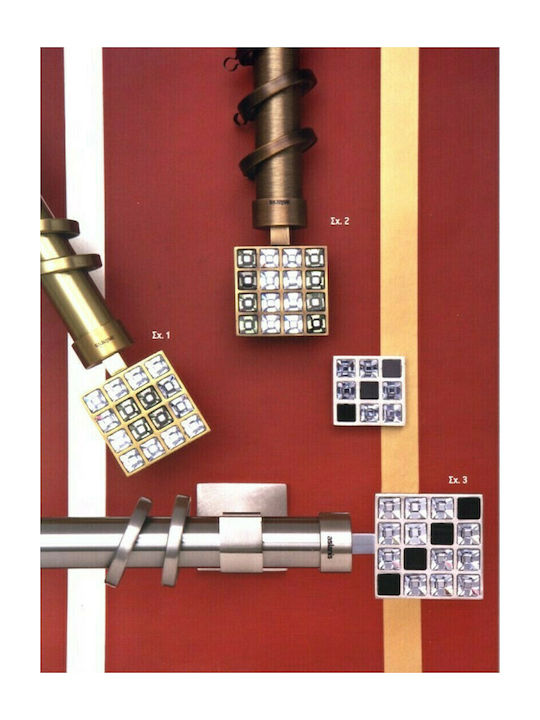 Aslanis Home Metallisch Vorhangstange Puzzle Ei...