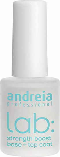 Andreia Professional Strenght Boos Base Coat / Top Coat για Απλά Βερνίκια 10.5ml