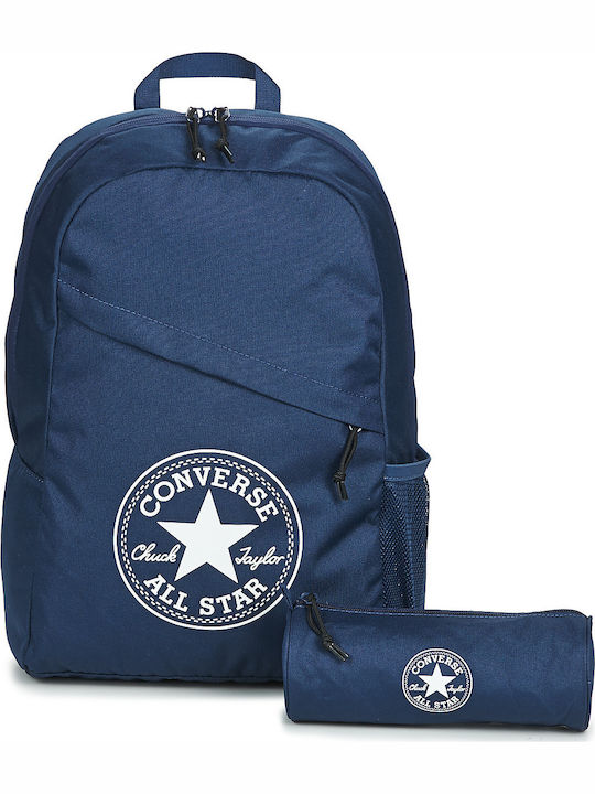 Converse XL Schulranzen Rucksack Junior High-High School in Blau Farbe L31 x B12 x H41cm