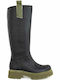 BeOn WOMEN LEATHER BOTH NAOMI BOOTS BLACK