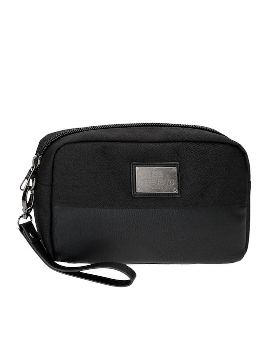 Pepe Jeans Toiletry Bag Scratch in Black color 24.5cm