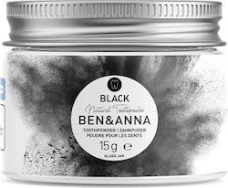 Ben & Anna Natural Toothpowder Toothpaste with Activated Carbon for Whitening 15gr