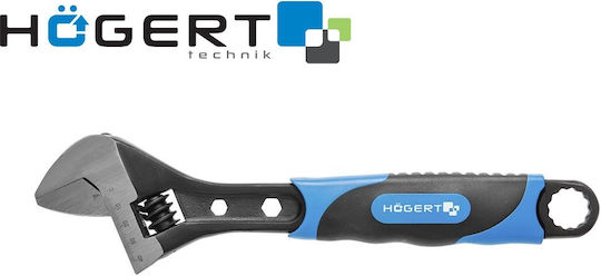 Högert Französischer Schraubenschlüssel Länge 300mm mit einer Maulöffnung von bis zu 36mm und rutschfestem Griff