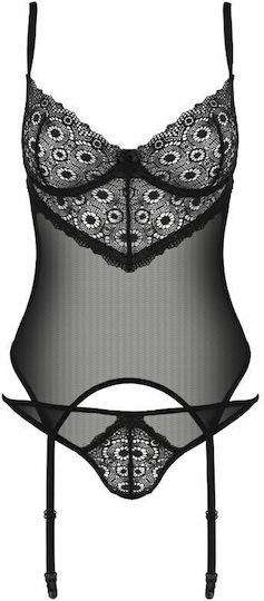 Passion Zinnia Sexy Korsett Korsett Eco Kollektion Schwarzer