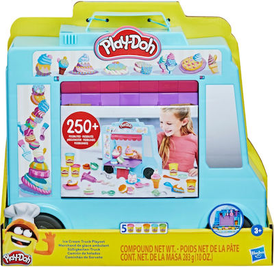 Hasbro Play-Doh Plasticine - Game Ice Cream Truck for 3+ Years, 5pcs F1390