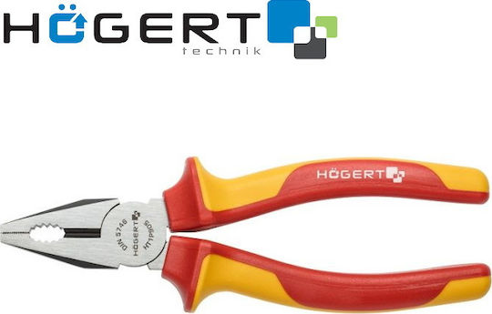 Högert Plier Straight Electrician with insulation 1000V Length 160mm