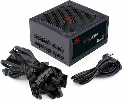 Redragon GC PS005 700W Black Computer Power Supply Full Modular 80 Plus Bronze