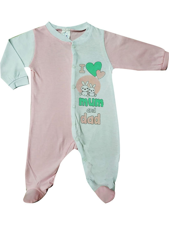 Bebe Cooney Baby Bodysuit Set Long-Sleeved Pink