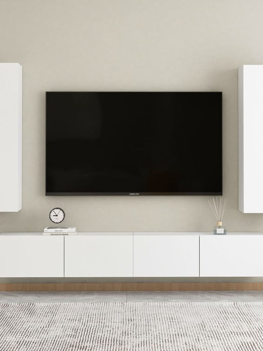 Living Room TV Unit Λευκό L100xW30xH30cm