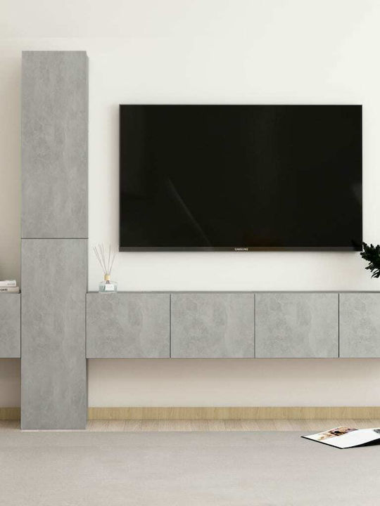 Living Room TV Unit Γκρι L80xW30xH30cm