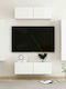 Wohnzimmer TV-Einheit White L100xB30xH30cm