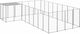 vidaXL Dog Park 10.89 sq.m. Made of Metal in Silver Colour 330 x 440 x 110 cm