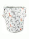 BabyCute Children's Laundry Basket made of Fabric Deer White 1pcs