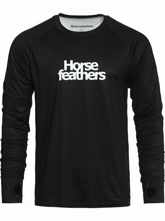 Horsefeathers Riley Thermal W21 Ανδρική Ισοθερμική Μακρυμάνικη Μπλούζα Μαύρη