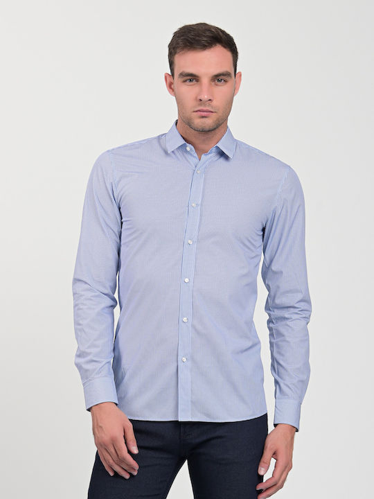 Hugo Boss Men's Shirt Long Sleeve Cotton Light Blue