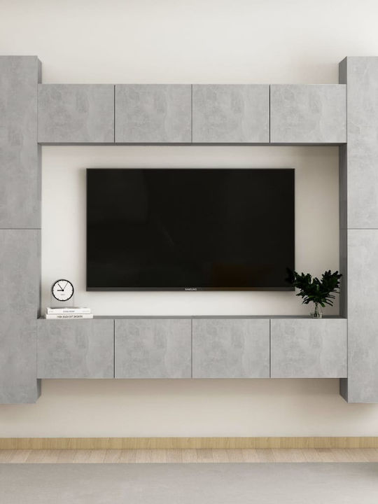 Living Room TV Unit Γκρι L80xW30xH30cm