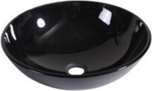 Inter Ceramic ICC 042B Deasupra Blatului Chiuvetă Porțelan 42x42x13.5cm Negru