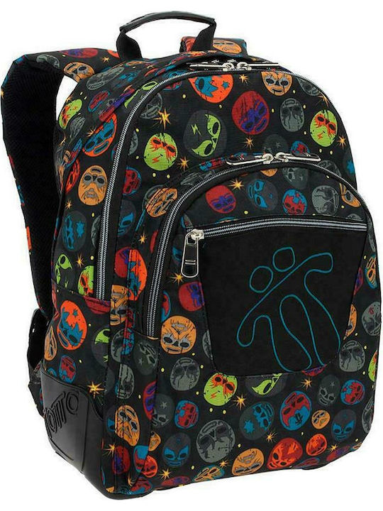 Totto Lightning Faces School Bag Backpack Elementary, Elementary Multicolored