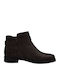 Push Chairs Vanity Leather Women's Ankle Boots Chocolate