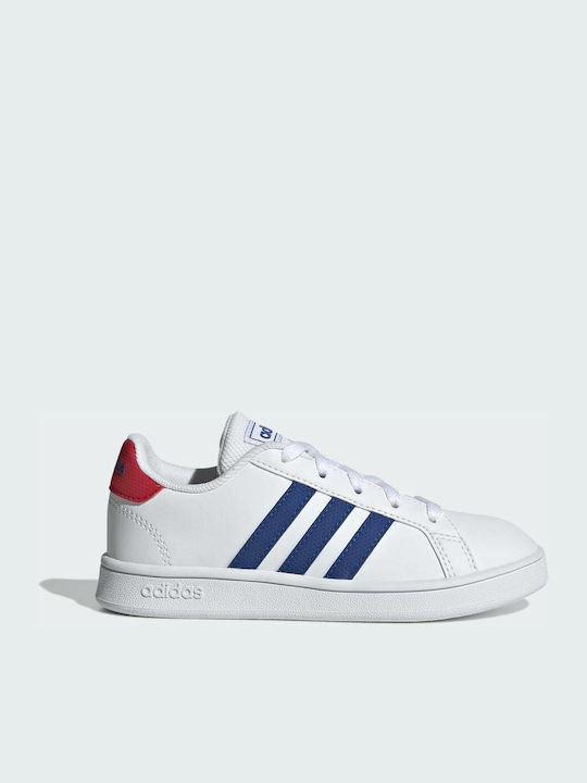 Adidas Παιδικά Sneakers Grand Court Cloud White / Royal Blue / Vivid Red