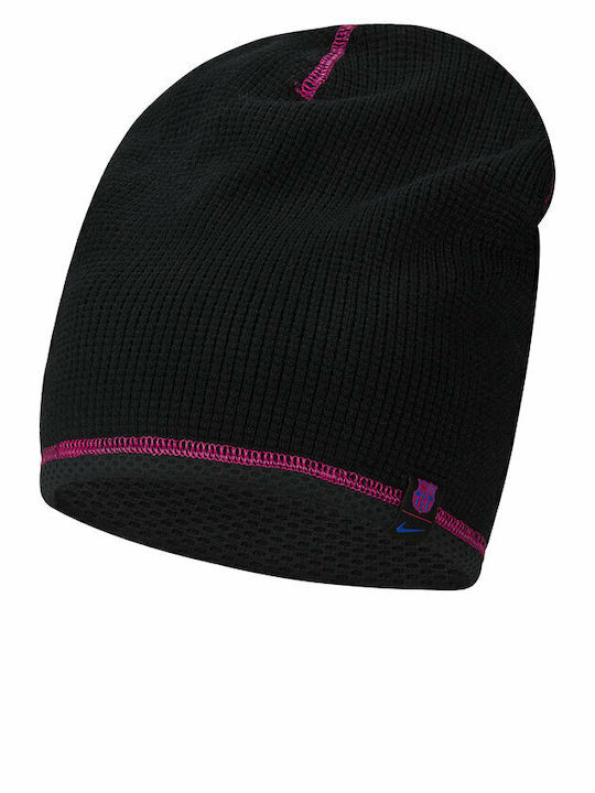 Fc Barcelona Beanie Ανδρικός Σκούφος Πλεκτός σε Μαύρο χρώμα