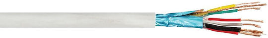 VK Lighting Καλώδιο Ρεύματος με Διατομή 2x0.5mm² σε Λευκό Χρώμα 1m