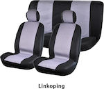 Autoline Velvet Covers Set 6pcs Gray Linkoping