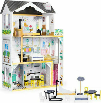 Ecotoys Wooden Dollhouse