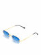 Olympus Sunglasses Iolaos Unisex Γυαλιά Ηλίου με Μεταλλικό Σκελετό Gold Blue 01-095