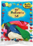 Set of 35 Balloons Latex Multicolour 25cm