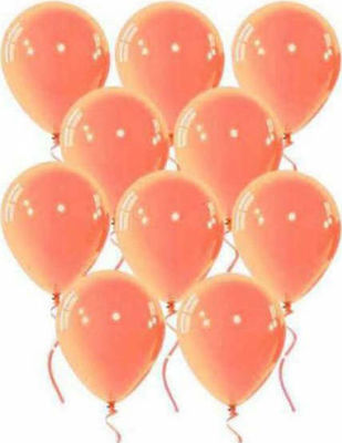 Set of 100 Balloons Latex Orange 30cm