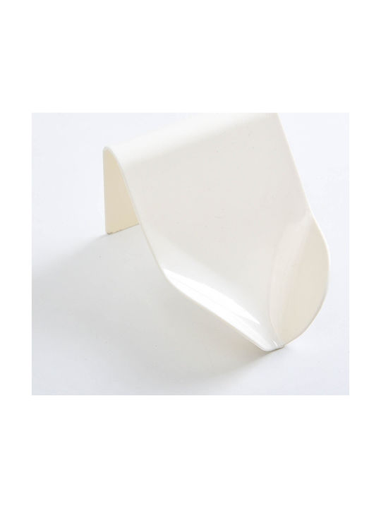 Lalos Plastic Soap Dish Wall Mounted White