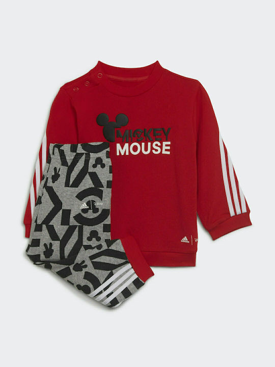 Adidas Σετ Φόρμας για Αγόρι Κόκκινο 2τμχ Disney Mickey Mouse