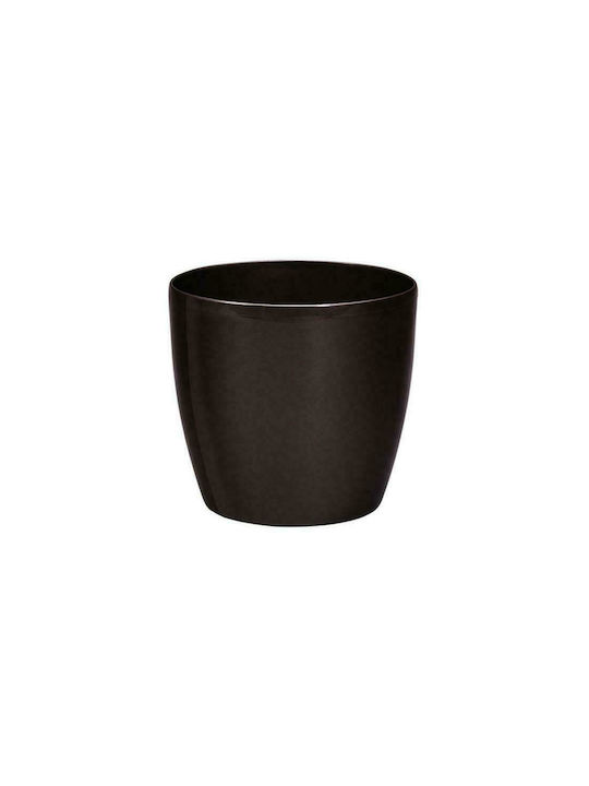 Plastona Roto Brillante 18 Pot Black 18x18x16.5cm 10.02.0112
