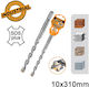 Ingco Four-Cut Drill Carbide with SDS Plus Shank for Masonry 10x310mm