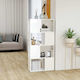 Floor Chipboard Shelf White 60x24x124.5cm