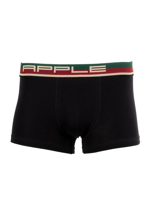 Apple Boxer Herren Boxershorts Black/Elf 1Packung