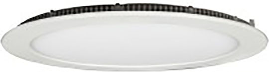 VK Lighting Στρογγυλό Χωνευτό LED Panel 24W με Θερμό Λευκό Φως 3000K 24εκ.