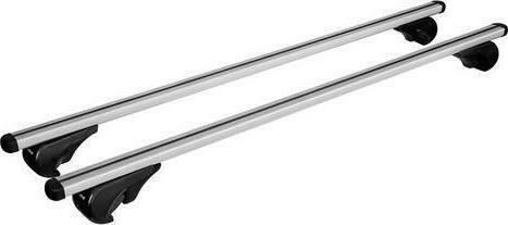 Nordrive Aluminum Car Roof Bars 140cm Universal 1991 for Cars with Factory Bars Set with Roof Rack Legs and Lock