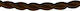 VK Lighting Fabric Cable 3x0.75mm² in Brown Col...