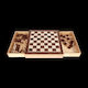 Platinum Games Platinum Games Chess /Draughts Wood 32x32cm