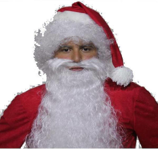 Weihnachts-Bärte des Weihnachtsmanns Weiße mit Muster Weihnachtsmann