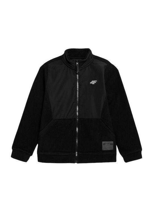 Sport Cardigan pentru copii Fleece Neagră