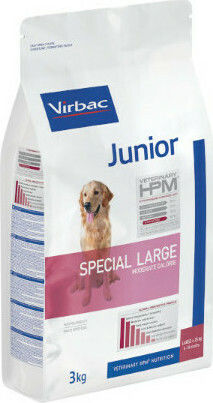 Virbac Junior Special Large 3kg Dry Food for Large Breed Puppies with Pork