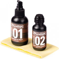 Dunlop Formula 65 Fingerboard Cleaning Set Fingerboard And Fretboard Care Green 01 Cleaner & Prep / 02 Deep Conditioner