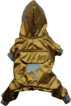 Doggy Dolly Gold Large Μπουφάν Σκύλου Αδιάβροχο με Κουκούλα Χρυσό